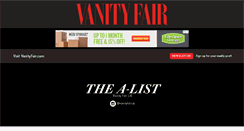 Desktop Screenshot of alist.vanityfair.co.uk